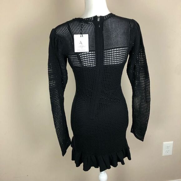 Atoir XS/2 A Star Is Born Dress Mesh Long Sleeve Mini Dress - Picture 5 of 8
